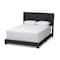 Baxton Studio Brady Modern Charcoal Grey Upholstered King Size Bed 149-8943 - alternate 1